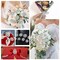 36 PCS Crystal Rhinestone Flower Brooches for DIY Craft Party (Silver )